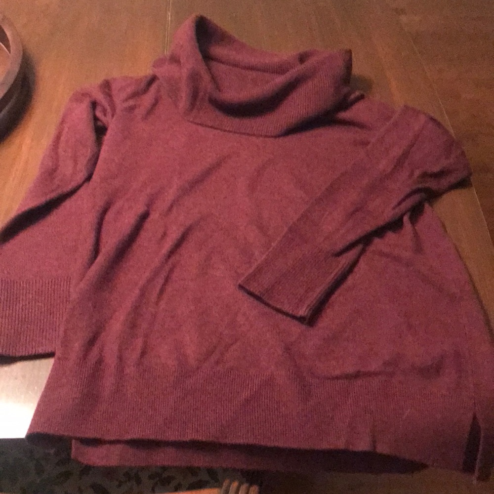 Loft maroon turtleneck sweater
